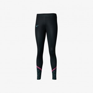 Mizuno ATHELETIC GRAPHIC LEGGINGS Black | AU_MZN31417