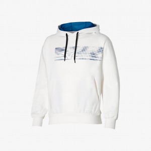 Mizuno ATHLETICS GRAPHIC HOODIE White | AU_MZN58578