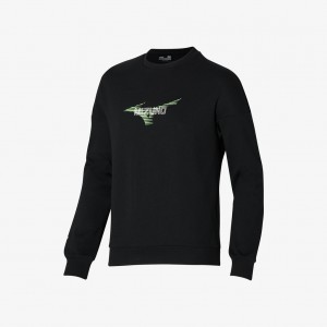 Mizuno ATHLETIC GRAPHIC CREW Black | AU_MZN89761