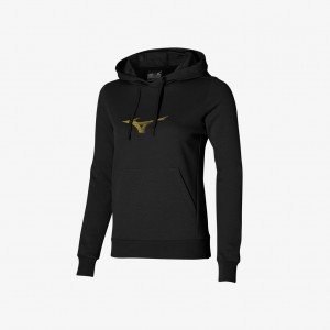 Mizuno ATHLETIC GRAPHIC HOODY Black | AU_MZN82593