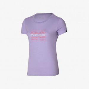 Mizuno ATHLETIC MIZUNO TEE Purple | AU_MZN41666