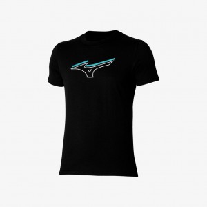Mizuno ATHLETIC RB TEE Black | AU_MZN78709