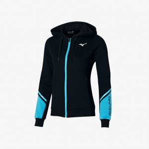 Mizuno ATHLETIC SWEAT JACKET Black Blue | AU_MZN41824