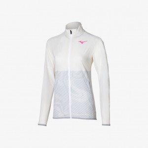 Mizuno CHARGE PRINTED JACKET White | AU_MZN91834