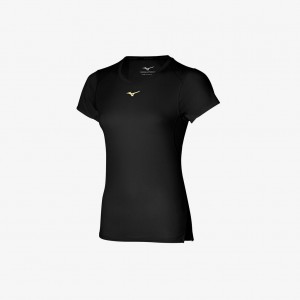 Mizuno DRYAEROFLOW TEE Black | AU_MZN82456