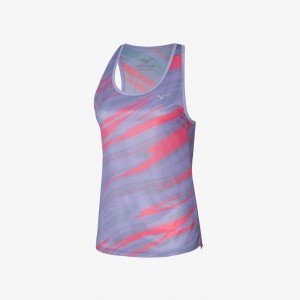 Mizuno DRY AEROFLOW GRAPHIC TANK Purple | AU_MZN85920