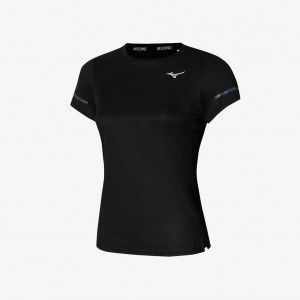 Mizuno DRY AEROFLOW TEE Black | AU_MZN32731