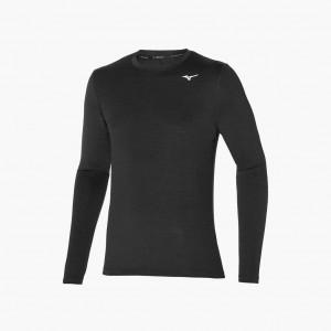 Mizuno IMPULSE CORE LS TEE Black | AU_MZN41760