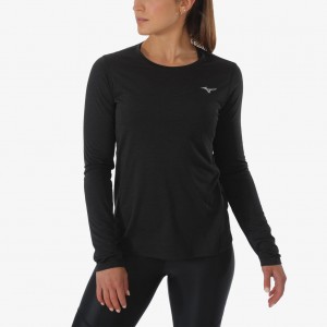 Mizuno IMPULSE CORE LS TEE Black | AU_MZN92779