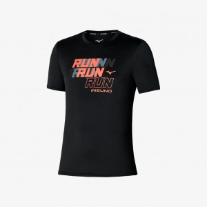 Mizuno IMPULSE CORE TEE Black | AU_MZN51086