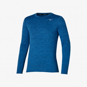 Mizuno IMPULSE LS TEE Blue | AU_MZN64205
