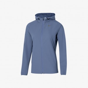 Mizuno MIZUNO TWO LOOPS 8 HOODED JACKET Grey Blue | AU_MZN62616