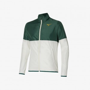Mizuno PRINTED JACKET Green White | AU_MZN63741