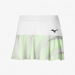 Mizuno RELEASE FLYING SKIRT White Green | AU_MZN96304