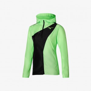Mizuno RELEASE SWEAT JACKET Green Black | AU_MZN28782