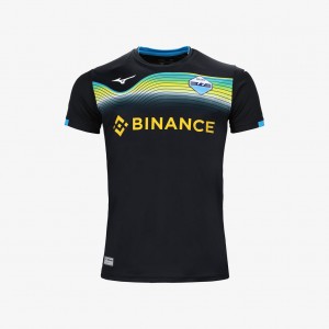 Mizuno SS LAZIO 2022/23 AWAY JERSEY JR Black | AU_MZN75506